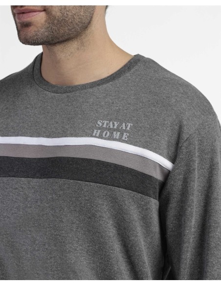 STAY AT HOME Pijama Manga Larga Ebony para | Lovehomewear