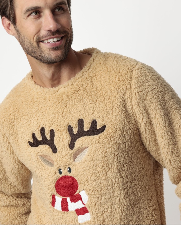 Pijama Manga Larga Calentito Reindeer para | Lovehomewear