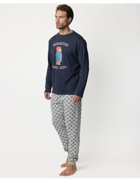 Pijama Manga Larga Varsity para Hombre | Lovehomewear