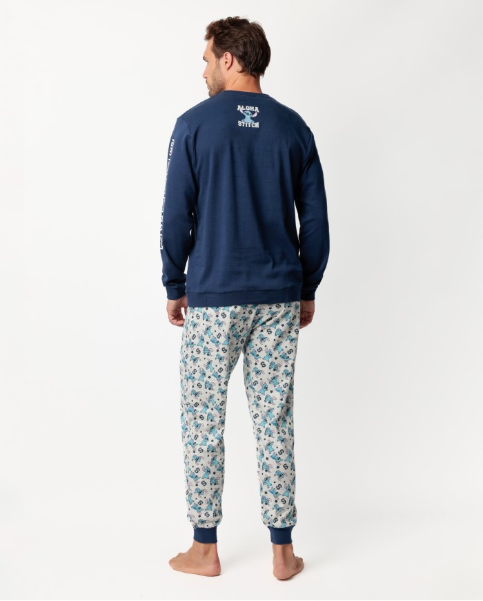 Pijama Manga Larga Aloha Stitch para Hombre | Lovehomewear
