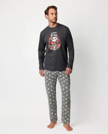 Pijama Manga Larga Nightmare para Hombre | Lovehomewear