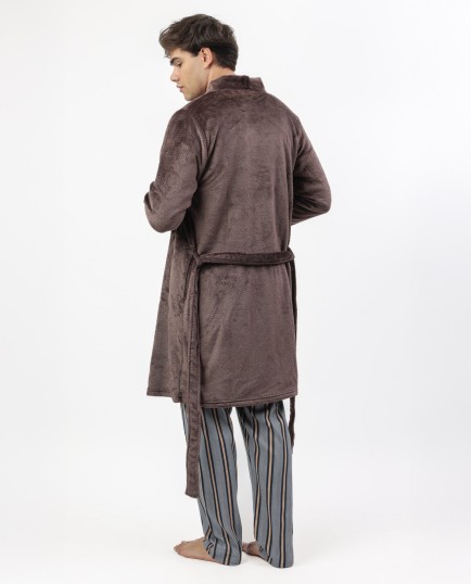 Bata Manga Larga Calentita Spiga para Hombre | Lovehomewear 2