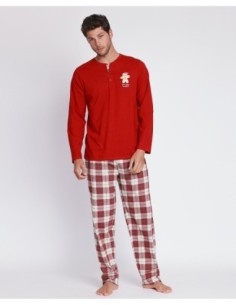 Pijama Manga Larga Gingerbread para Hombre | MrDandy