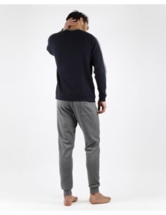 MAGNIFIC Pijama Manga Larga Solid para Hombre | MrDandy 2