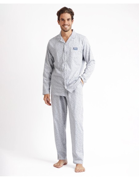 Pijama Abierto Manga Larga Typewriter para | MrDandy