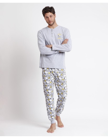 Pijama Manga Larga Snoopy Funny para Hombre | MrDandy