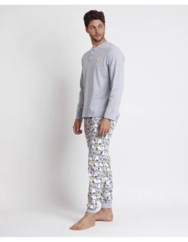 Pijama Manga Larga Snoopy Funny para Hombre | MrDandy
