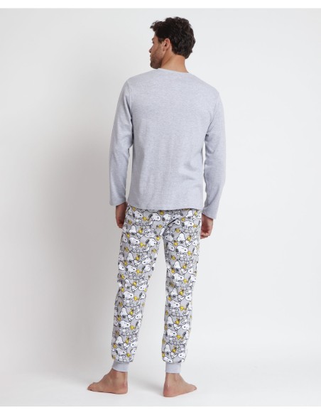 Pijama Manga Larga Snoopy Funny para Hombre | MrDandy