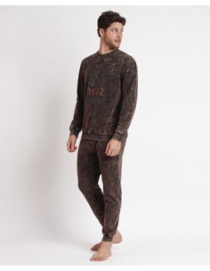 Pijama Manga Larga Felpa Oxido para Hombre | MrDandy 2