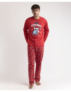 Pijama Manga Larga Stitchmas para Hombre | MrDandy
