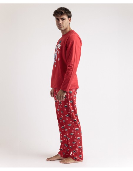 Pijama Manga Larga Stitchmas para Hombre | MrDandy