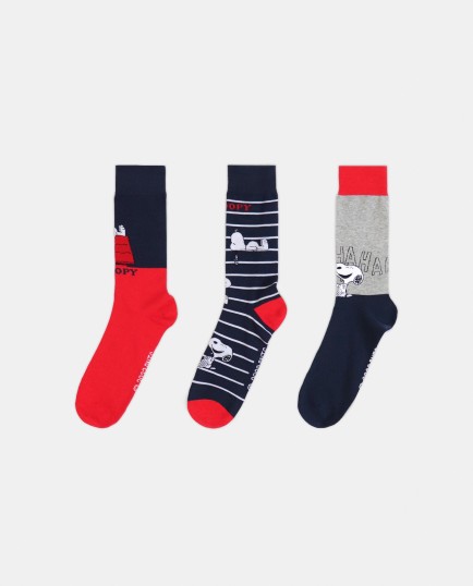 Calcetín Mediano Snoopy Classic para Hombre, | Lovehomewear