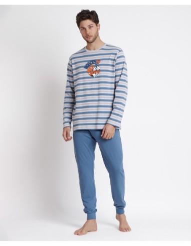 Pijama Manga Larga Nobody Goofy para Hombre | MrDandy