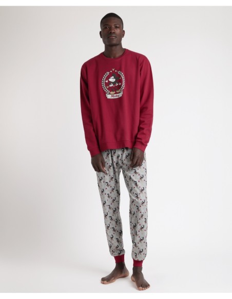Pijama Manga Larga King Mickey para Hombre | MrDandy