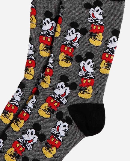 Calcetín Mediano Mickey Grey para Hombre, | Lovehomewear 2