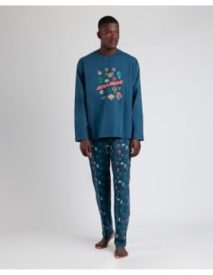 Pijama Manga Larga Alien Species para Hombre | MrDandy