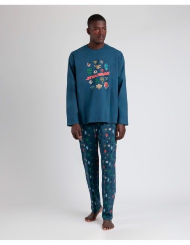 Pijama Manga Larga Alien Species para Hombre | MrDandy