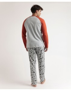 Pijama Manga Larga Gray Comic para Hombre | MrDandy 2