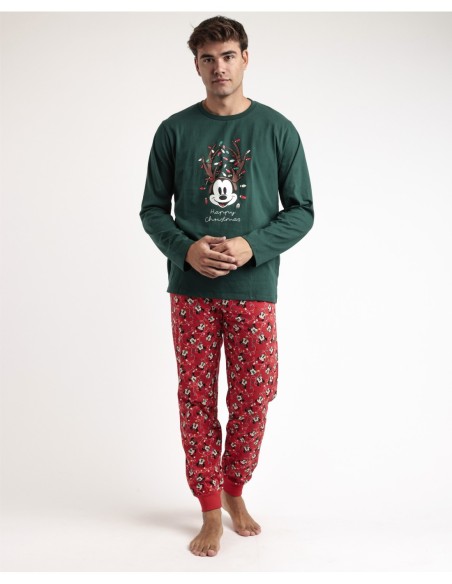 Pijama Manga Larga Mickey Xmas para Hombre | MrDandy