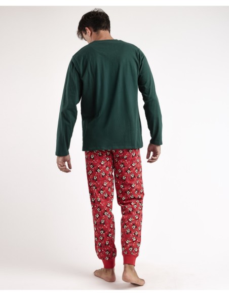 Pijama Manga Larga Mickey Xmas para Hombre | MrDandy