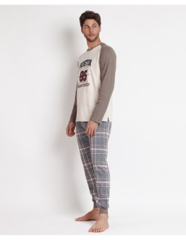 Pijama Manga Larga Boston para Hombre | MrDandy
