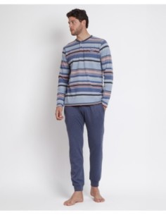 Pijama Manga Larga Rayas Vespa Style para | MrDandy