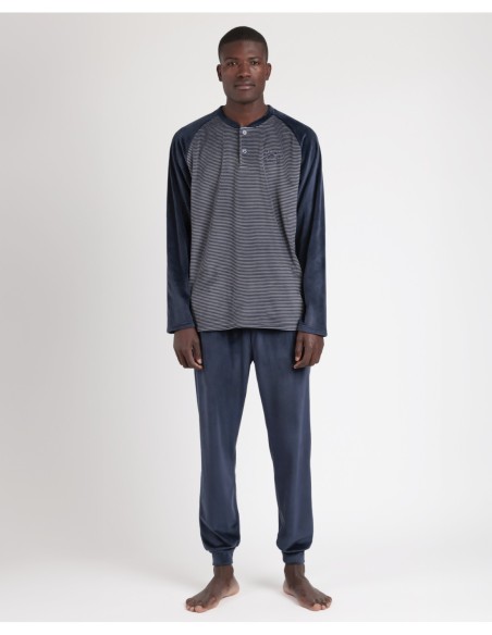 MAGNIFIC Pijama Manga Larga Velvet Basic | MrDandy