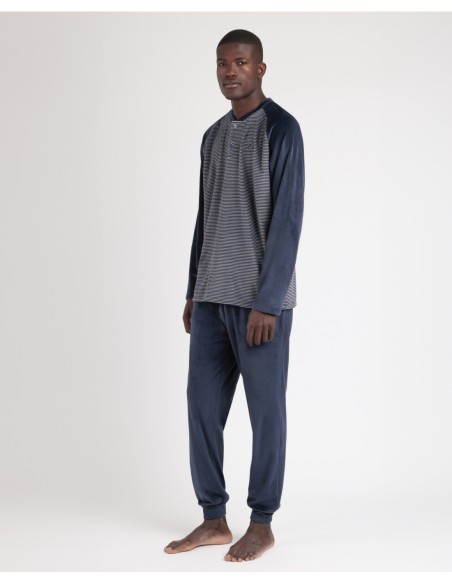 MAGNIFIC Pijama Manga Larga Velvet Basic | MrDandy