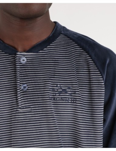 MAGNIFIC Pijama Manga Larga Velvet Basic | MrDandy