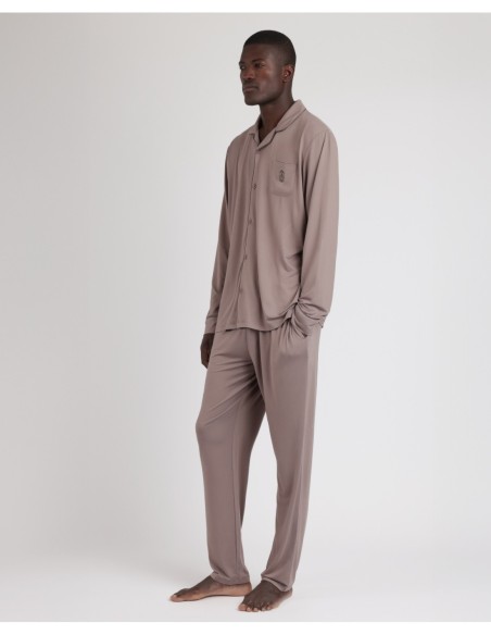 Pijama Manga Larga Soft Sleep para Hombre | MrDandy