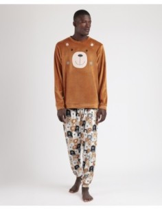 Pijama Manga Larga Velvet Family Bear para | MrDandy