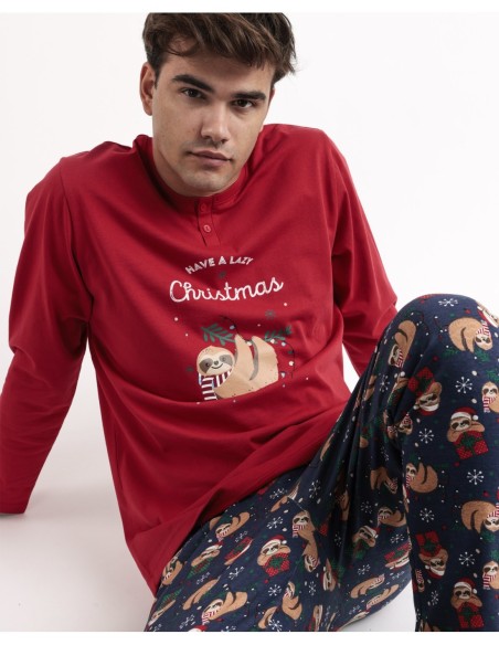 Pijama Manga Larga Have a Lazy Christmas para | MrDandy