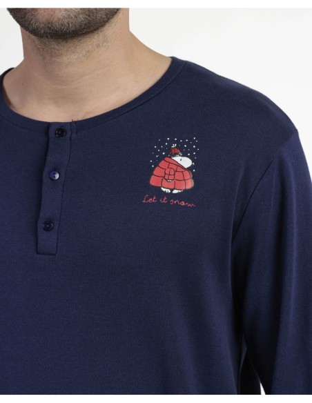 Pijama Manga Larga Tapeta Let It Snow para | MrDandy