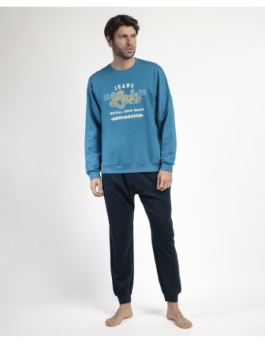 Pijama Manga Larga Felpa Snow para Hombre | MrDandy