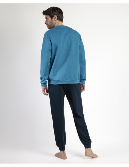 Pijama Manga Larga Felpa Snow para Hombre | MrDandy