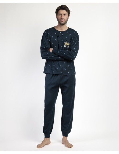 Pijama Manga Larga Tapeta Snow para Hombre | MrDandy