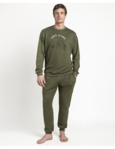 Pijama Manga Larga Embossing para Hombre | MrDandy