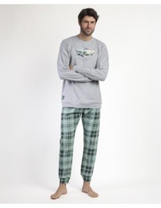 Pijama Manga Larga Felpa Vintage Car para | MrDandy