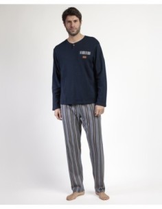 Pijama Manga Larga Tapeta Pointe para Hombre | MrDandy