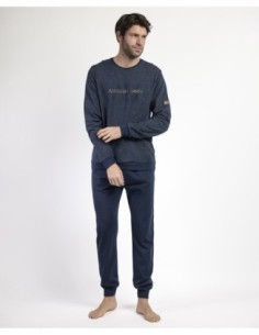 Pijama Manga Larga Felpa Ridge para Hombre | MrDandy