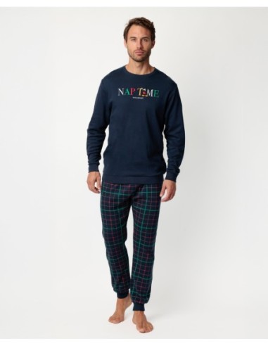 Pijama Manga Larga Nap Time para Hombre | MrDandy