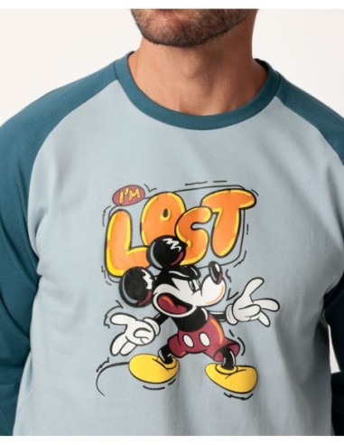 Pijama Manga Larga Lost Mickey para Hombre | MrDandy