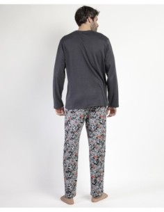 Pijama Manga Larga Comic B&W para Hombre | MrDandy 2