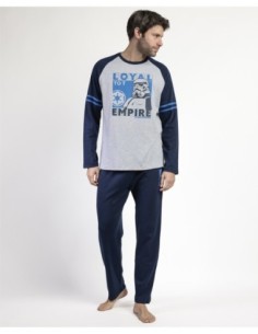 Pijama Manga Larga Blue Sport para Hombre | MrDandy