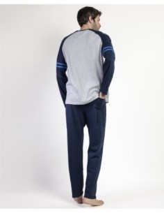 Pijama Manga Larga Blue Sport para Hombre | MrDandy 2