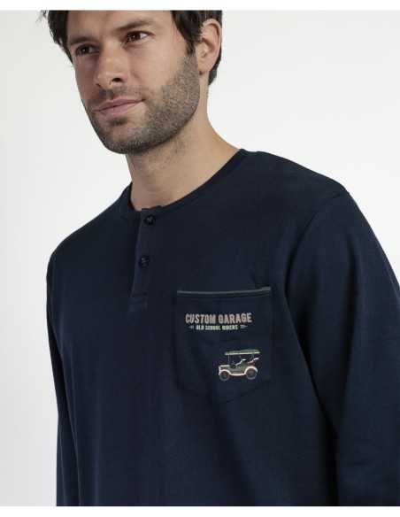 Pijama Manga Larga Tapeta Old School para | MrDandy