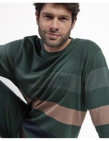 Pijama Manga Larga Rayas Wild Spirit para | MrDandy