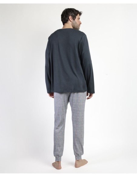 Pijama Manga Larga Tapeta Harris para Hombre | MrDandy