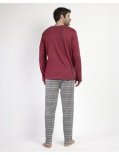Pijama Manga Larga Houndstooth para Hombre | MrDandy 2