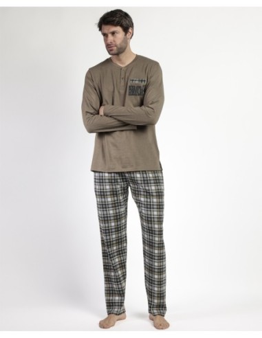 Pijama Manga Larga Tapeta Never Give Up para | MrDandy